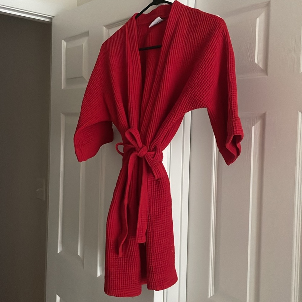 Bath robe, size S, like new, 100% cotton
